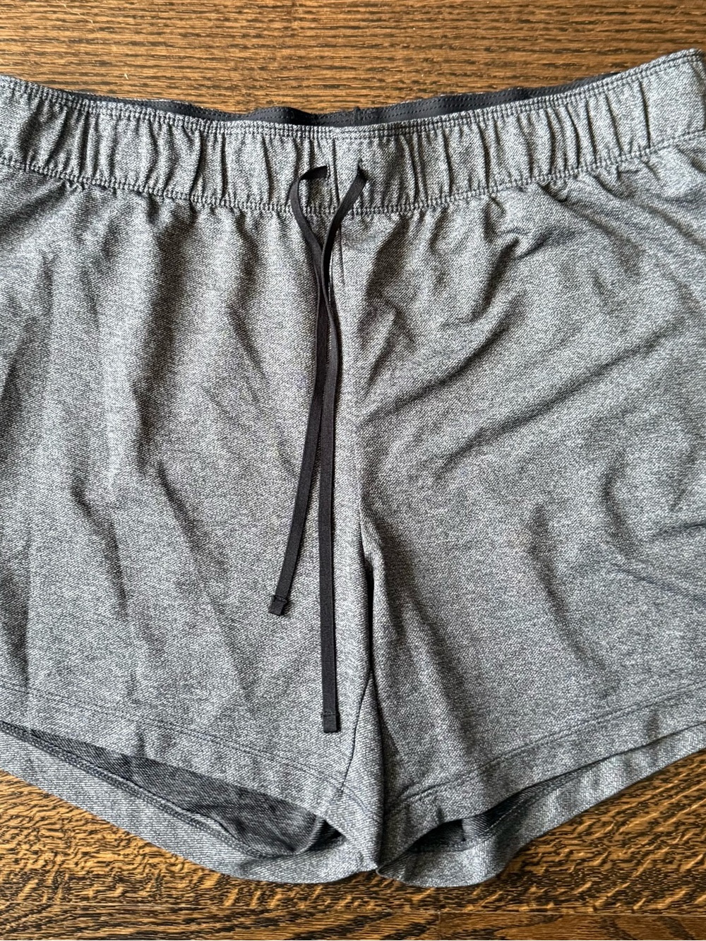 Nike Women's Athletic Shorts - Gray with Black Drawstring